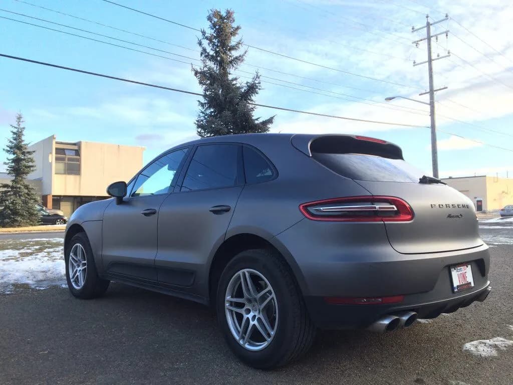 Matte Dark Gray Porsche