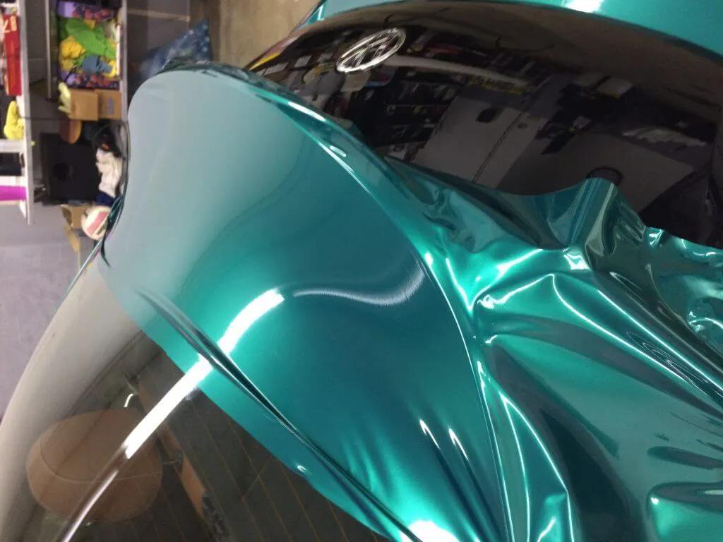 VW Beetle Green Car Wrap