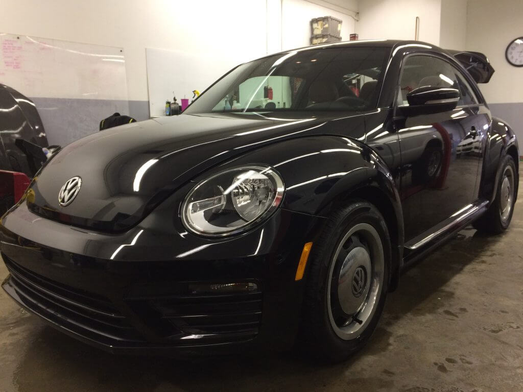 VW Beetle Green Car Wrap