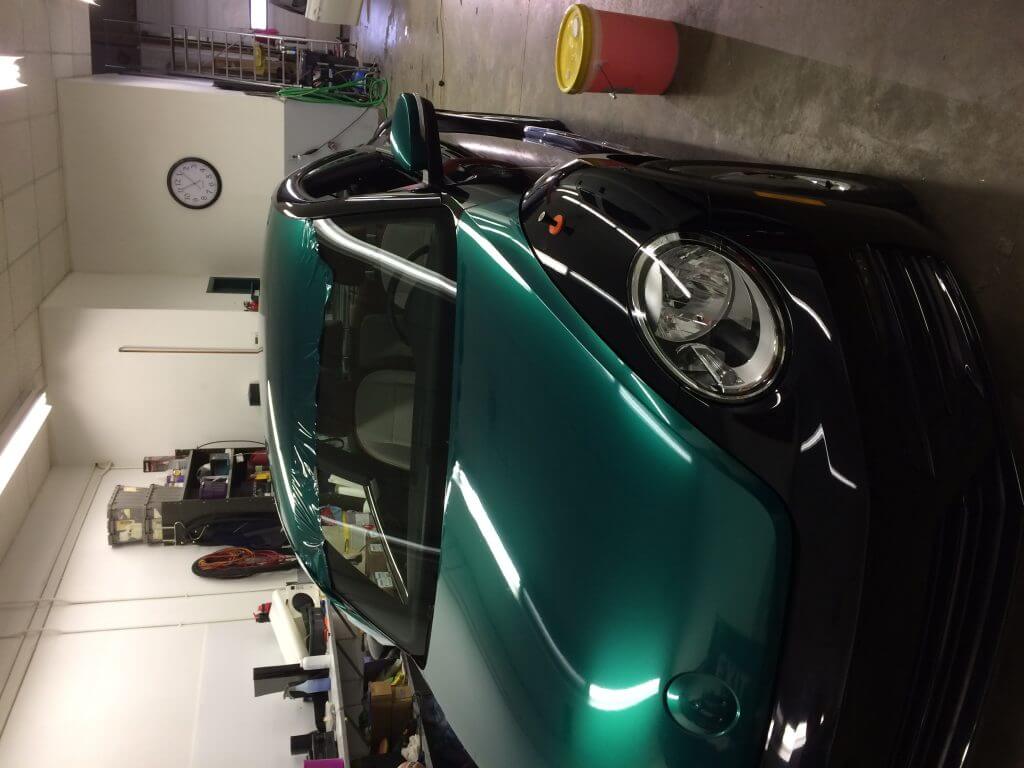 VW Beetle Green Car Wrap