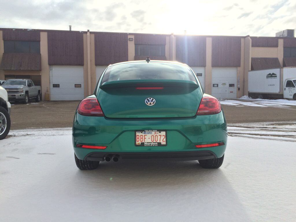 VW Beetle Green Car Wrap