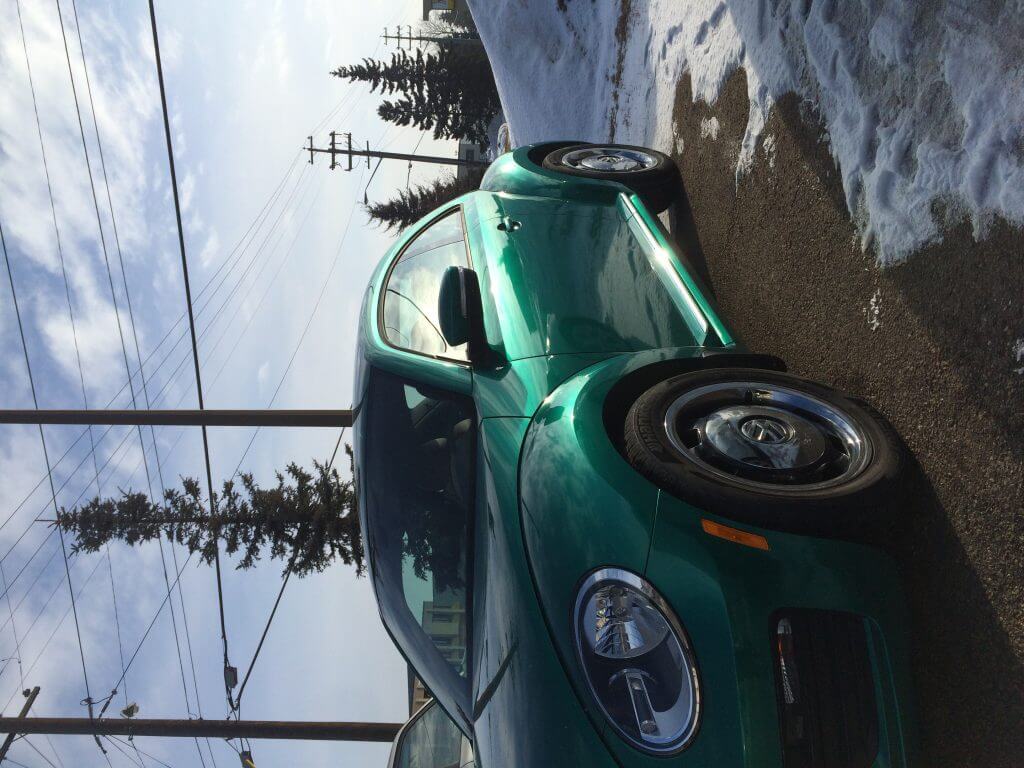 VW Beetle Green Car Wrap