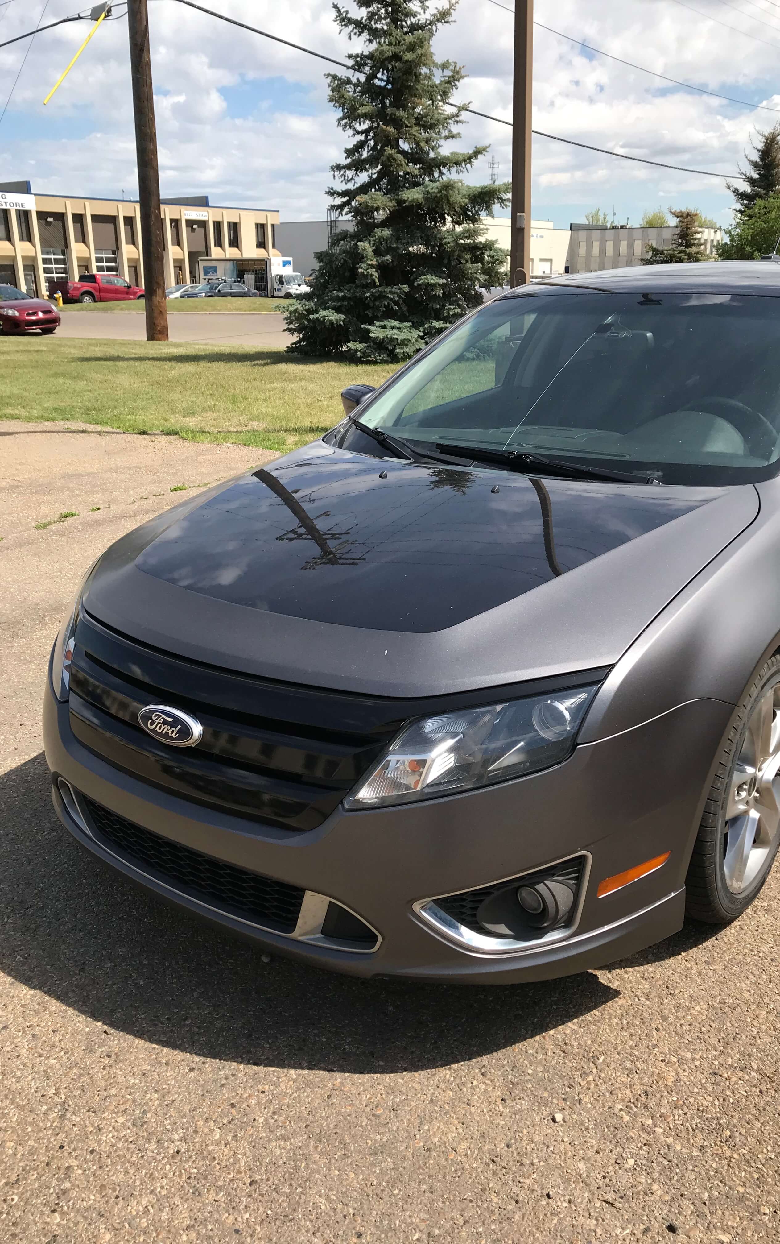Satin Dark Gray Ford Fusion – Choice Wraps