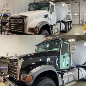 Cement Truck Wrap for Park Paving