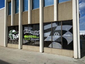 Rivercity Motors Window Decals
